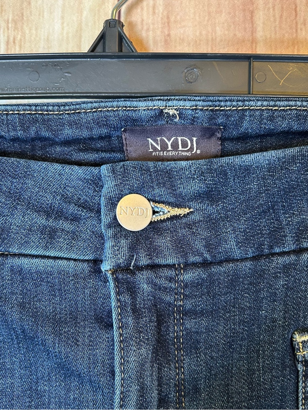 NYDJ Not Your Daughters Capri Jeans Sz 26W 4XL blue Wide Leg Lift Tuck $100 - Picture 5 of 16